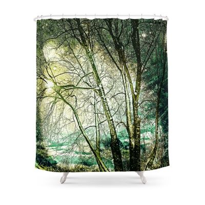 Melancholic Tree Shower Curtain With Hooks Home Decor Waterproof Bath Creative Personality 3D Print Bathroom Curtains