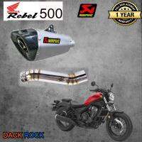 ท่อrebel500สลิปออน ท่อakrapovic shorty ปากเคฟล่า ท่อแต่ง rebel500 เสียง แน่น นุ่ม ทุ้ม เสียงไม่แตกในรอบสูง ระบายความร้อนได้ดี อัตราเร่งดีขึ้น ตรงรุ่