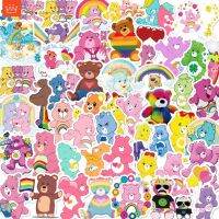 ✼☃ J· สติ๊กเกอร์ Care Bears ชุดสติ๊กเกอร์การ์ตูนเด็กกันน้ำน่ารัก 50 แผ่น