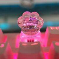 PBT high transparency 3D cat claw key cap single PC crystal translucent creative gift mechanical keyboard cute girl esc