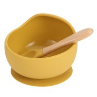 1 Set of Silicone, Food-Grade Safe Sucking Baby Feeding Kit with Spoon, Suitable for Baby Toddlers