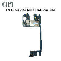 ทำงานเต็มรูปแบบปลดล็อกสำหรับ LG G3 D856 D858 32GB Dual-SIM เมนบอร์ด Logic Mother Circuit Board พร้อมชิป