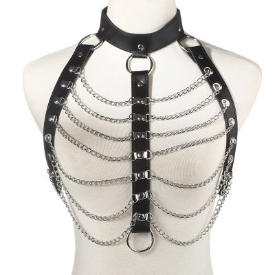 Sexy Body Harness Chain Women Punk Goth Party Bodychain Fashion Festival Outfits Jewelry Cosplay Accessories