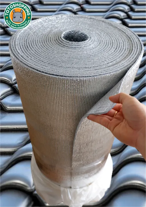 ฉนวนpeเคลือบฟอยล์2ด้านหนา 5mm กว้าง90cm ยาว20m Insulation Epe Foam 2 Sides 5mm 90cm 20m 2451