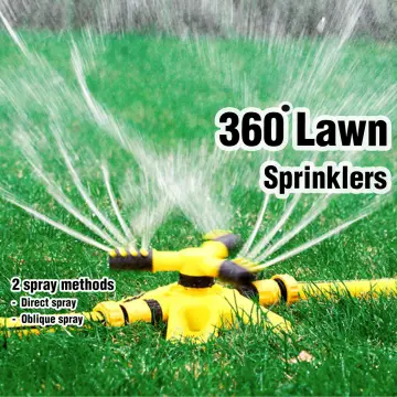360° Rotating Garden Sprinkler 2 Spray Modes Lawn Sprinkler