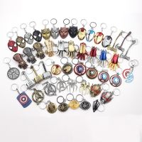 Disney Super Hero Marvel Keychain Legends Avengers Iron Man Spiderman Hulk Captain America Hammer Of Thor Key Chain Kids Gift