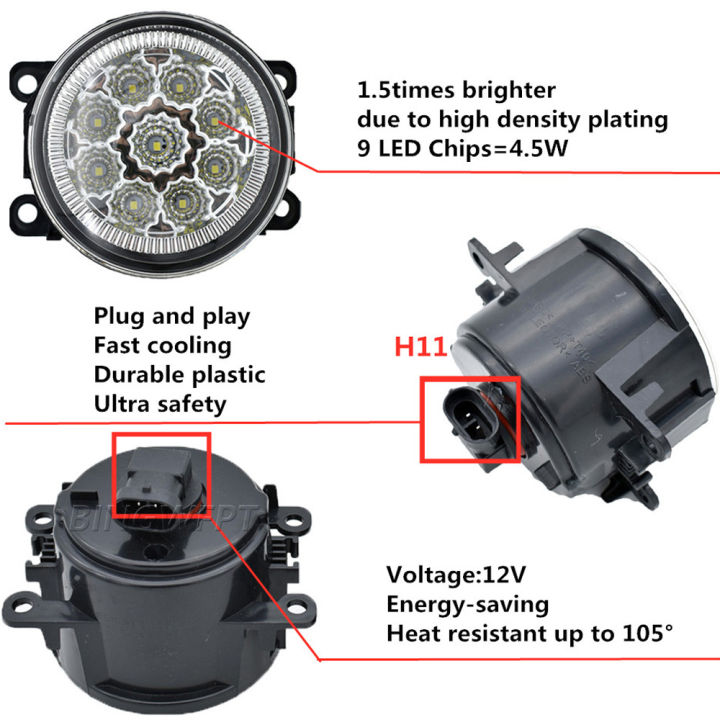 2x-รถกันชนหน้าไฟตัดหมอกประกอบ-led-ไฟตัดหมอก-drl-กลางวันวิ่งไฟ-h11-12โวลต์สำหรับมิตซูบิชิ-g-randis-naw-mpv-2004-2011