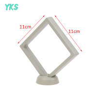 ?【Lowest price】YKS PE Film Jewelry Storage BOX 3D กล่องบรรจุภัณฑ์อัญมณีฟรี Stand Floating Frame membrane Ring ต่างหูสร้อยคอ Display Holder