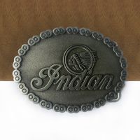 BuckleClub retro zinc alloy INDIAN jeans gift belt buckle FP-03137-1 pewter finish for men 4cm width loop drop shipping