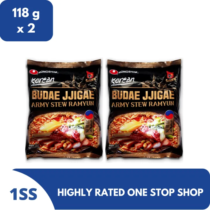 Nongshim Budae Jjigae Army Stew Ramyun 118g Set Of 2 Lazada Ph