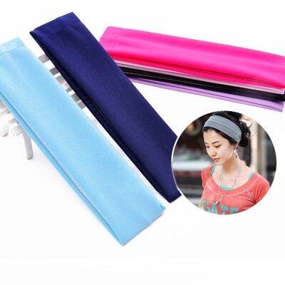 【cw】 Headband Sport WomenSweatbandsHeadbands ElasticFitnessFix Hair