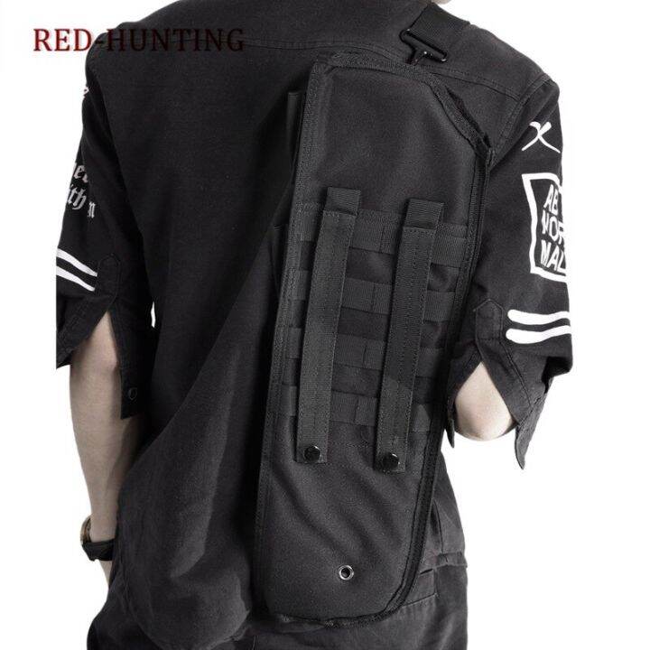 Outdoor Hiking Backpack Gun Carry Bag Black Hunting Military Heavy Duty