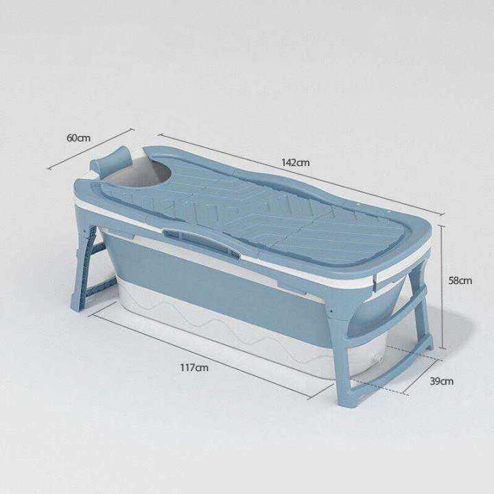 อ่างอาบน้ำพับได้-ba2-foldable-bathtub-ขนาดใหญ่-148cm-ผู้ใหญ่สามารถนอนแช่ได้-พลาสติกเกรดพรีเมียมหนาพิเศษ-รองรับน้ำหนัก