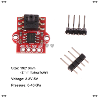 ?? โมดูลเซ็นเซอร์แรงดัน0-40KPa DC 3.3V 5V เชื่อมต่อท่ออ่อนขนาด2.5มม. บอร์ดควบคุมระดับน้ำของเหลวดิจิตอลสำหรับ Arduino