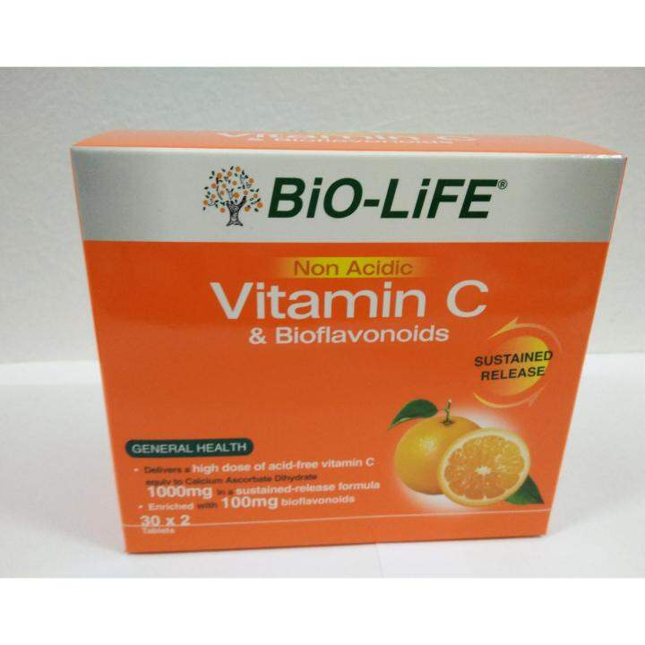 BiOLiFE NonAcidic C 1000mg &Bioflavonoids 2X30'S Lazada