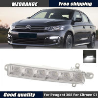 LED DRL ไฟวิ่งกลางวันสำหรับเปอโยต์308สำหรับซีตรอง C1 C4 2006-2017 C3 2015-2019สำหรับ C-Elysee 2016-2019อุปกรณ์เสริมในรถยนต์