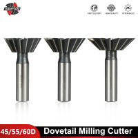 Hampton Dovetail Milling Cutter 45 55 60องศา HSS End Mills เหล็กความเร็วสูง CNC เครื่อง Router Bit เครื่องตัดโลหะ Slotting Tool