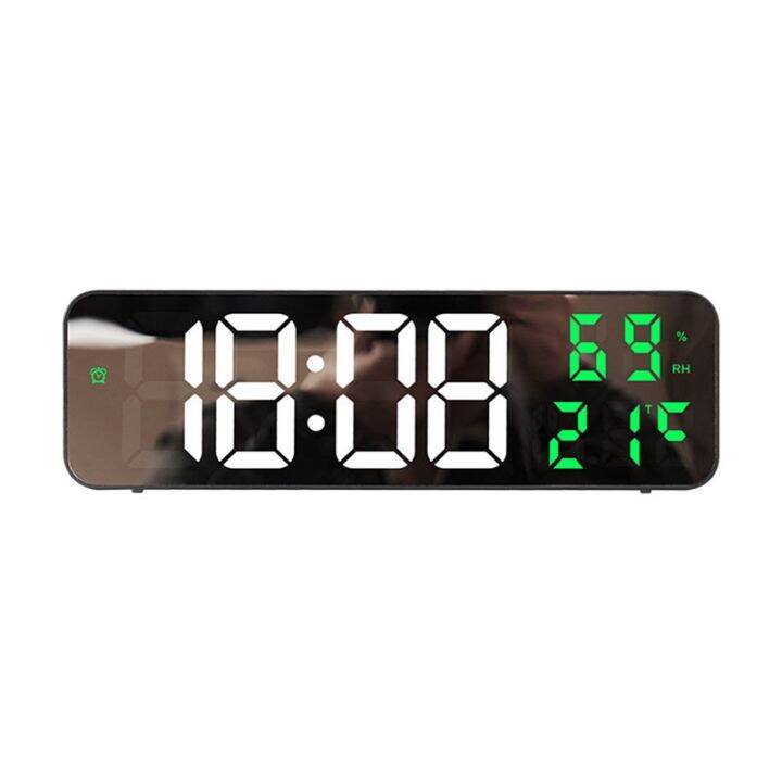 Digital Wall Clock Temperature and Humidity Display Night Mode Table