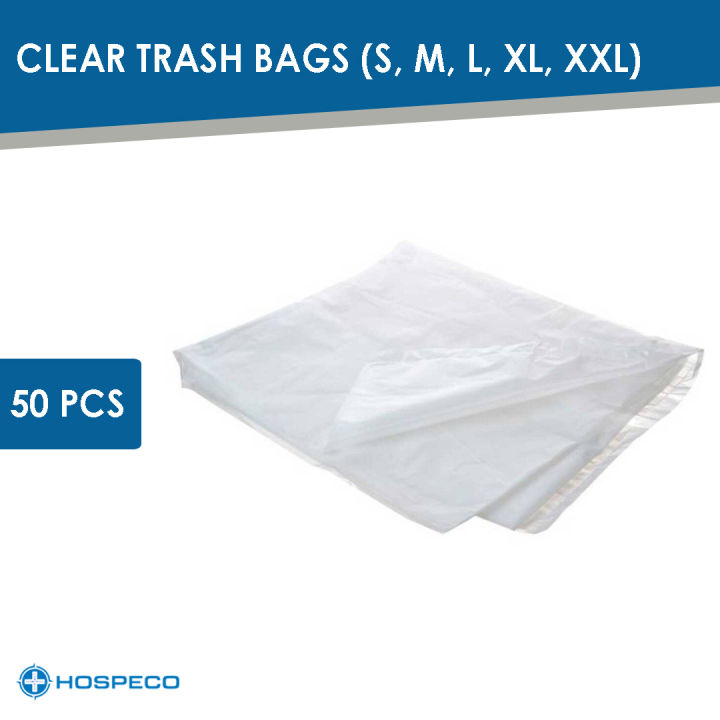 BLACK Trash Bag Garbage Bag 50 pcs (XL) Heavy Duty Wholesale | HOSPECO