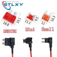 ◙❁◐ 12V MINI SMALL MEDIUM Size Car Fuse Holder Add-a-circuit TAP Adapter with 10A Micro Mini Standard ATM Blade Fuse