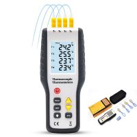 【LZ】☜☊  Teste de temperatura industrial do sensor da sonda do par termoelétrico do canal k do termômetro 4 de digitas thermocoupl-200c--1372c HT-9815