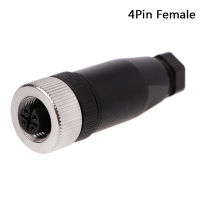 Water Amango 1Pc M12 sensor connector 3/4/5 pin male/female straight/right angle plug