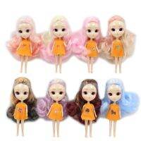 (Popular toys)  DBS ICY Nude Mini Pullip ตุ๊กตาหลายสีผมสุ่ม BJD 12ซม