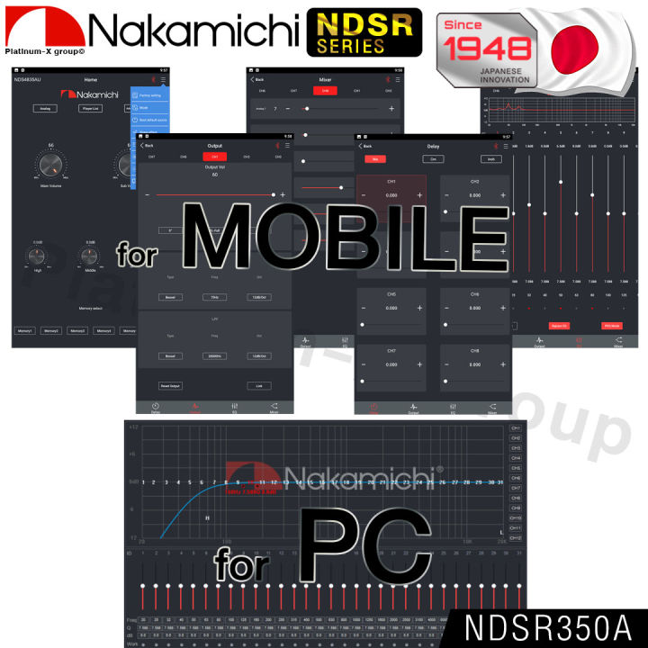 nakamichi-dsp-amplifier-ndsr350a-31band-bluetooth-optical-usb-input6-ch-output12-ch-hi-res-amp-power-เครื่องเสียงรถยนต์-แอมป์ขยายเสียง-digital