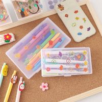 Cute Transparent Storage Box Storage Box Portable Stickers Classification Box