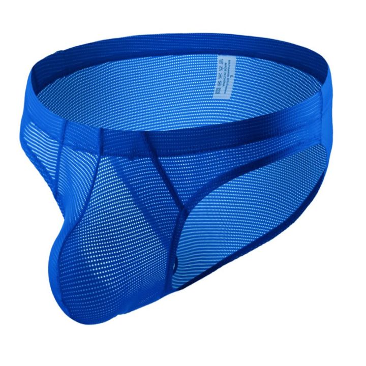 Men Sexy Mesh Briefs Ultra-thin See Through Underwear Breathable ...