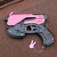 Anime Game OW Cosplay Props D.Va Cosplay Accessories DVA Cosplay Prop PVC Toy Pistol Cap Gun Weapons 27Cm * 19Cm