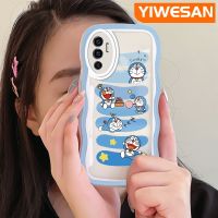 YIWESAN เคสสำหรับ VIVO V23E 4G V23E 5G V23 5G S12 5G Y75การ์ตูนโดราเอมอนโชคดีดีไซน์ใหม่ขอบครีมกันกระแทกแบบใสนุ่มเคสมือถือโปร่งใสลายกล้องถ่ายรูปฝาครอบป้องกันอย่างอ่อนโยน