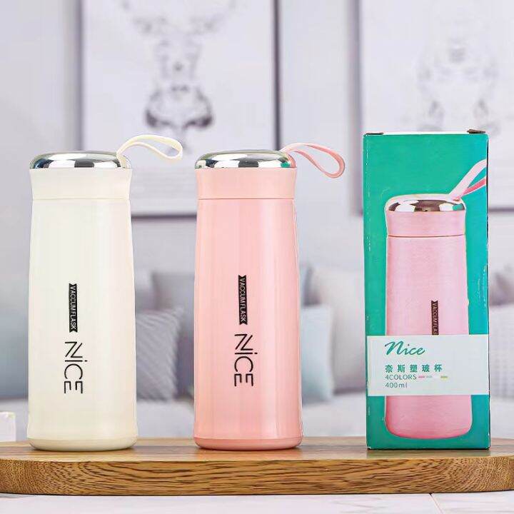 Nice Cup Glass Bottle Tumbler Creative Water Cup 400ml | Lazada PH