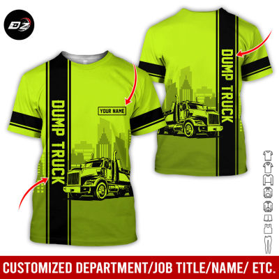 2023 Personalized Name And Color Dump Truck Over Printed Clothes AY27