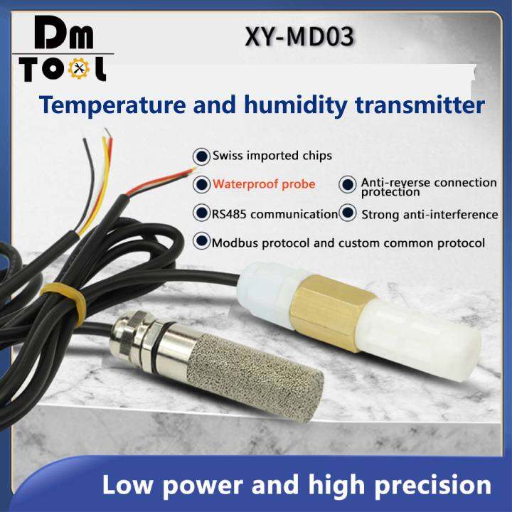DM DC5-28V XY-MD03 Temperature and Humidity Sensor Transmitter RS485 ...