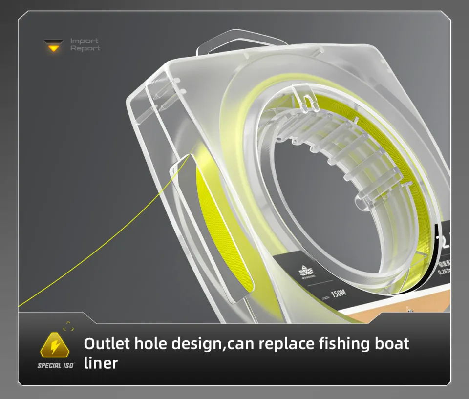 HANDING 150M Fluorocarbon Coating Fishing Line Floating in the