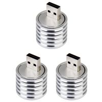 3X Aluminum 3W USB LED Lamp Socket Spotlight Flashlight White Light