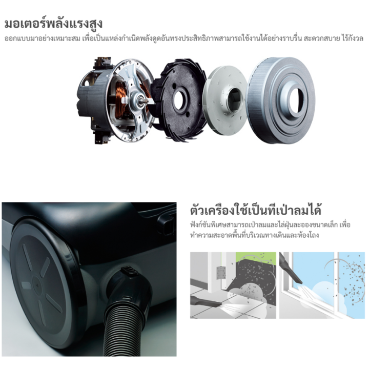 เครื่องดูดฝุ่น-hitachi-ชนิดถังเก็บฝุ่น-รุ่น-cv-930f-ขนาด-1-600-วัตต์-ความจุ-12-ลิตร-รับประกันสินค้า-1-ปี