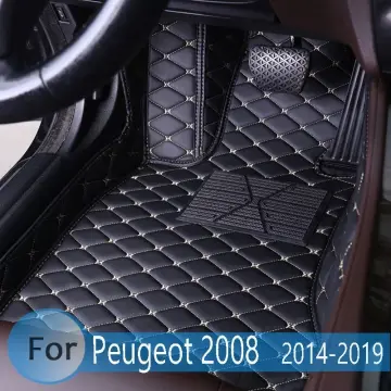 Leather Gate Slot Cup Mat for Peugeot 2008 e-2008 GT 2020