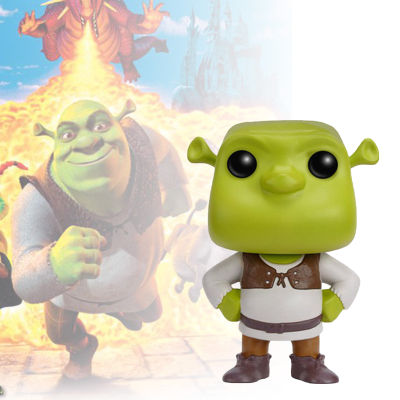 10ซม. ภาพยนต์ Shrek หุ่นยนต์พลาสติกงานฝีมือการ์ตูนเครื่องประดับตั้งโต๊ะแบบจำลองแข็งทึบสะสมการ์ตูนอนิเมะเชร็คตุ๊กตาขยับแขนขาได้ของขวัญวันเกิด