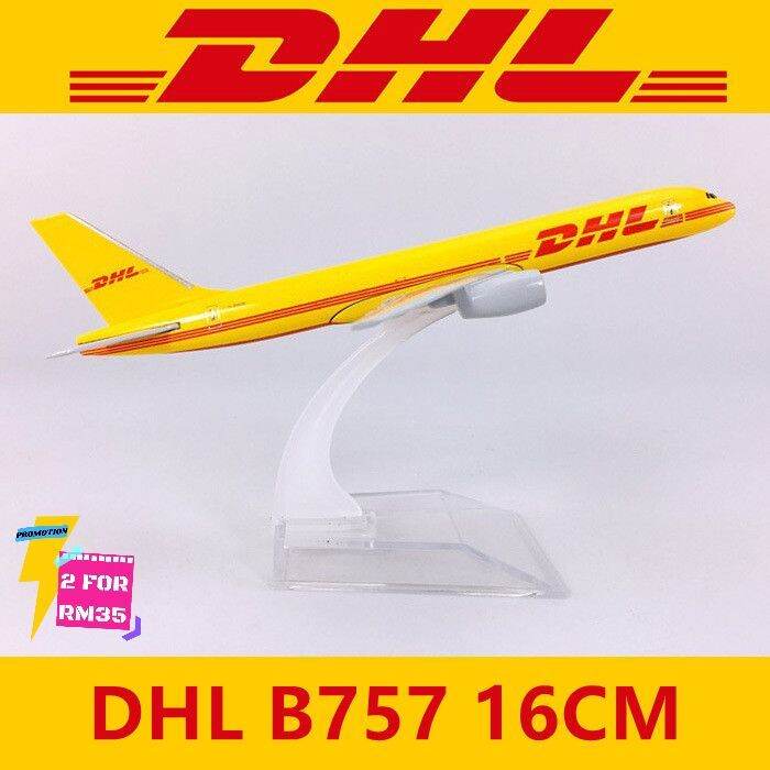 DHL 757 CARGO PASSENGER AEROPLANE DIECAST MODEL 16CM | Lazada