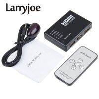 Larryjoe กล่องแยกด้วยรีโมท IR สำหรับสวิตช์ HDMI HDTV PS3 DVD วิดีโอ1080P 1ชุด