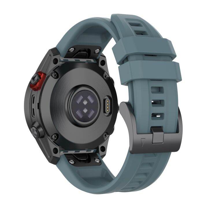 สำหรับ-garmin-fenix-7สายนาฬิกาข้อมือซิลิโคนแบบปลดได้อย่างรวดเร็ว-สีกรมท่า