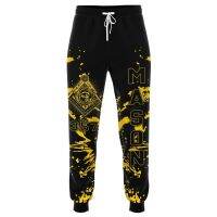 Freemason Masonic 3D Full Print Men Trousers Waist Breathable Sweatpants Casual Long Pants Joggers