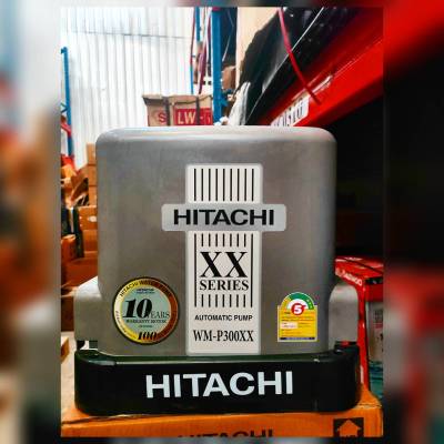 🇹🇭 HITACHI 🇹🇭 ปั๊มน้ำอัตโนมัติ รุ่น WM-P300XX (สีเทา) 300 วัตต์ แรงดันคงที่ ปั๊มน้ำถังเหลี่ยม ปั๊มน้ำอัตโนมัติ ปั๊มน้ำ จัดส่ง KERRY 🇹🇭