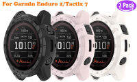 DLTECH เคส3แพ็คเข้ากันได้กับสมาร์ทวอทช์ Tactix7 Enduro2 Garmin เคสสำหรับผู้หญิงผู้ชายซองป้องกัน TPU เคสกันกระแทกสำหรับ Garmin Enduro2/Tactix7