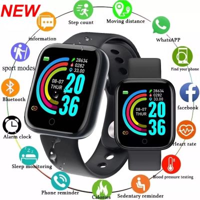 D20 Rate Blood Y68 Bluetooth Smartwatch for IOS
