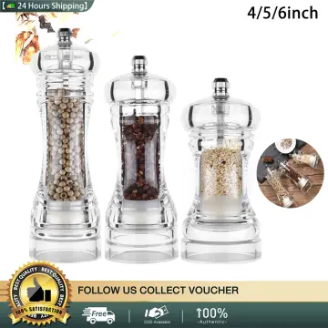 Salt Pepper Mill Manual Grinder Acrylic Spice Kitchen Tools