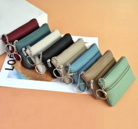 L Small Coin Credit Card Key Ring Wallet Women Wallet Multifunctional Wallet Women Mini Wallet PU Leather Coin Purse