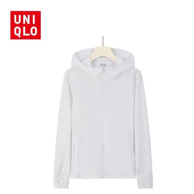 Uniqlo เสื้อแจ็คเก็ตกันแดดป้องกันรังสียูวีระบายอากาศแห้งเร็ว